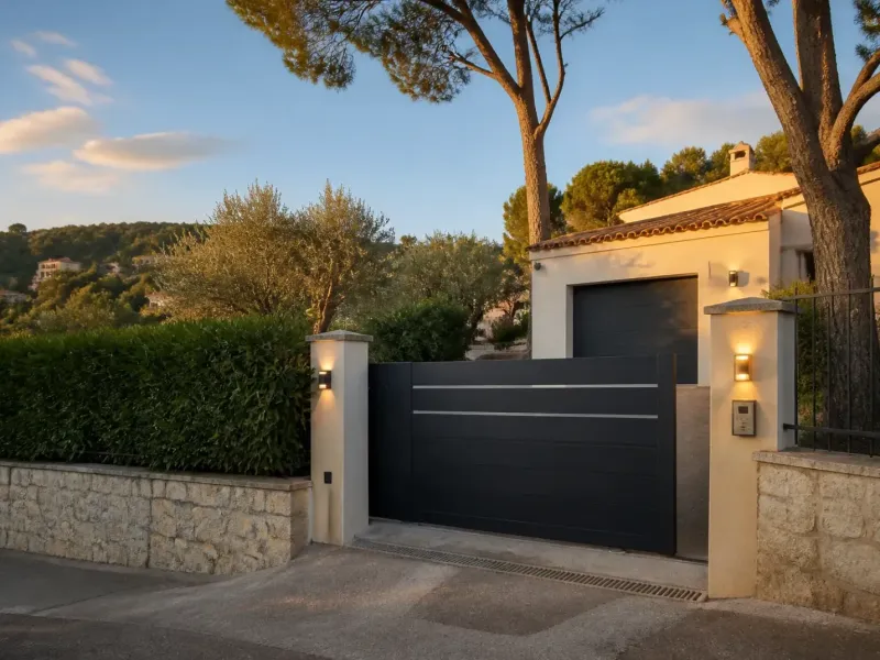 Villa des collines au nord de Marseille avec garage et portail motorisé